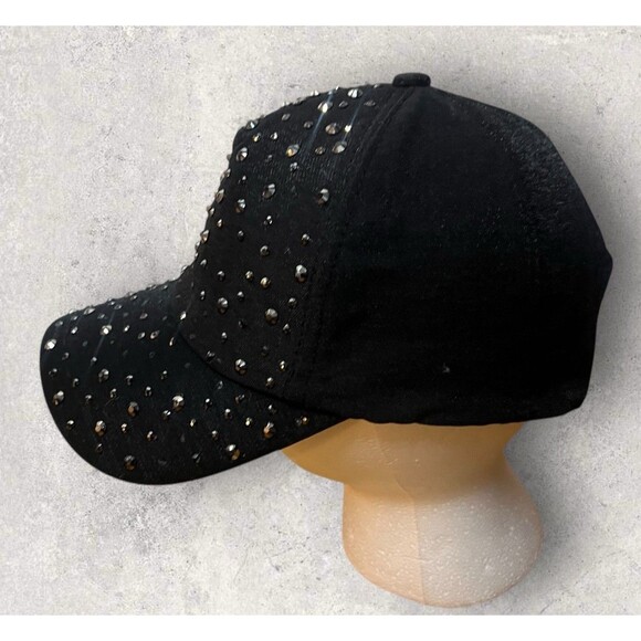 Crystal Rhinesone SnapBack Trucker Hat Women’s One Size - Picture 3 of 5